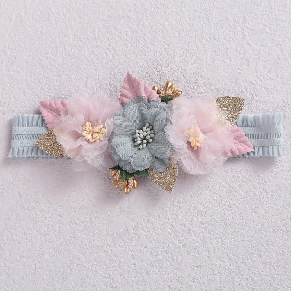 NEW - Flower Headband Baby Girl Vintage - Baby Girls Accesories